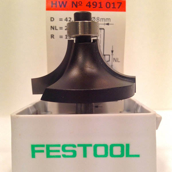 Festool Abrundfräser HW S8 D42,7/R15 KL, Art-Nr. 491017
