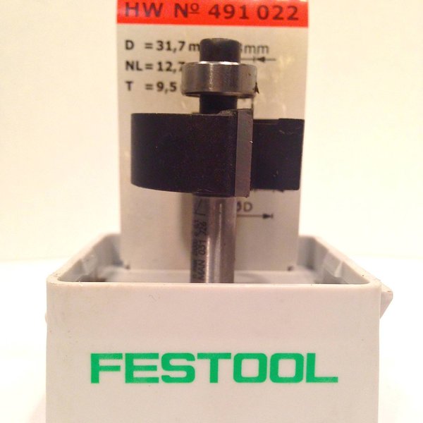 Festool Falzfräser HW Schaft 8 mm HW S8 D31,7/NL 12,7, Art-Nr. 491022
