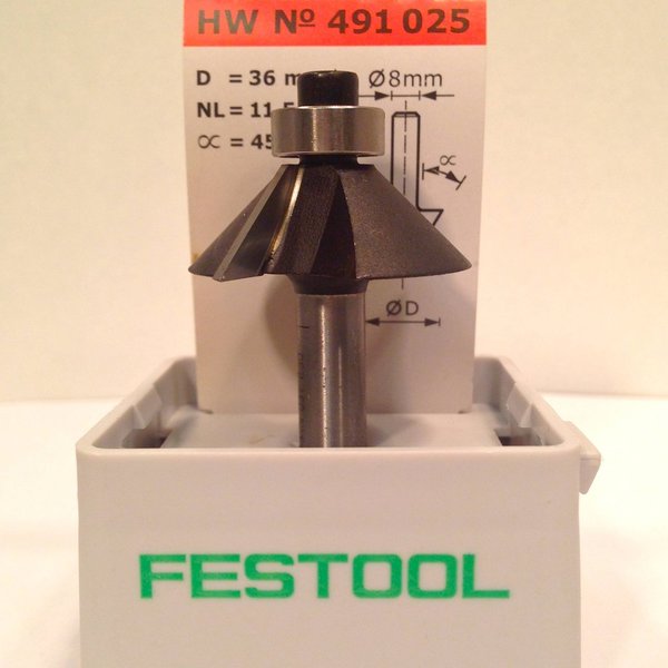 Festool Fasefräser HW S8 D36/45°, Art-Nr. 491025