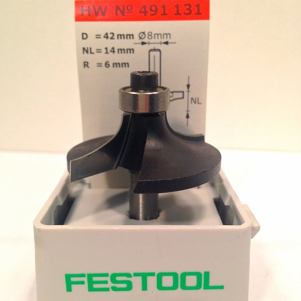 Festool Profilfräser HW S8 D42/R6 Schaft 8 mm, Art-Nr. 491131